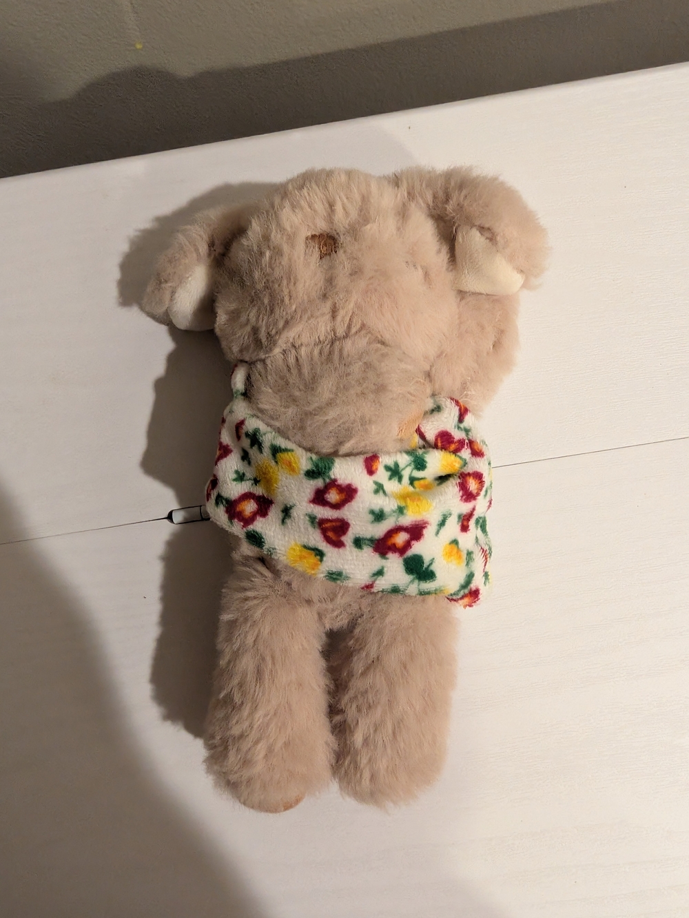 Scentsy Kids Beddy Bye Buddy Rhubarb Bunny Rabbit Plush Floral Beige Plush 6.5”